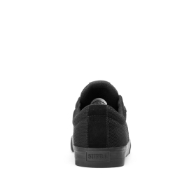 Supra Mens STACKS II VULC Black/Black/Black Low Top Shoes | CA-42517